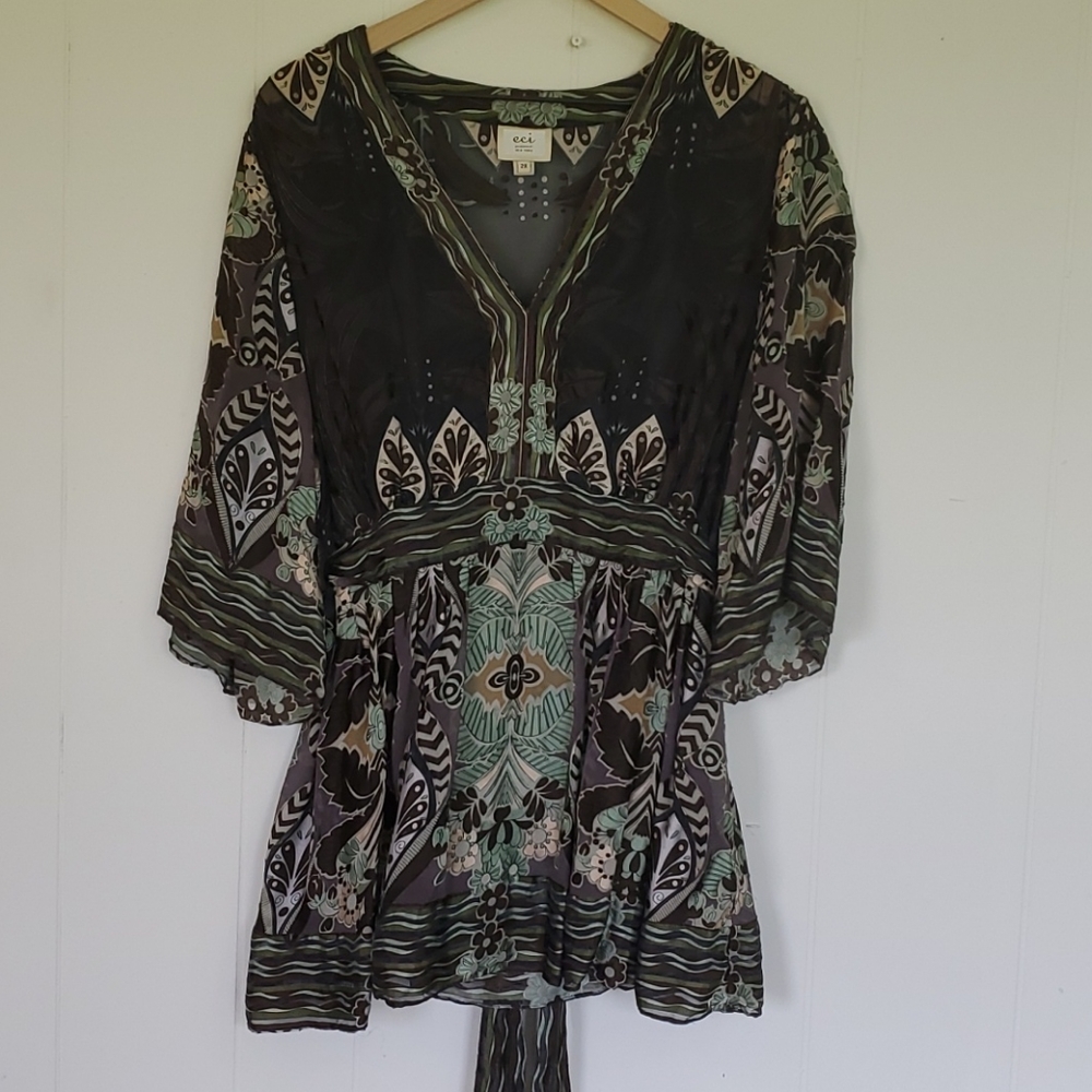ECI blouse, size 2x